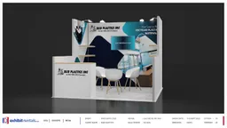 10x10 Inline booth design by Exhibit-Rentals